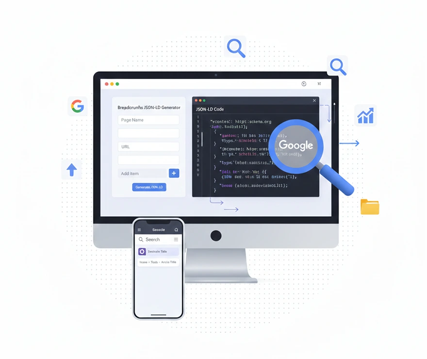 パンくずリスト JSON-LD生成ツール|構造化データを自動作成